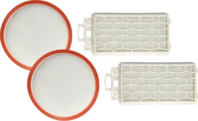 Produktbild von vhbw 2x Motorschutz-Filter, 2x Ausblas-Filter Ersatz für Dirt Devil 5510001 für Staubsauger