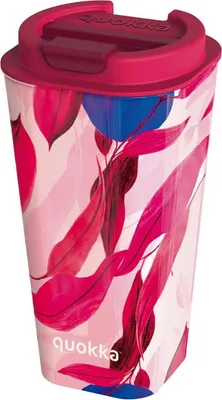 Immagine prodotto di Quokka Vaso Cafe Doble Pared - Tazza di plastica a doppia parete 450 ml (Satsuma)