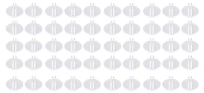 Image de 50 présentoirs à cartes en plastique transparent, présentoirs multifonctionnels en carton pour travaux manuels