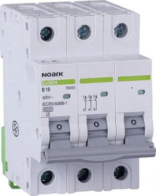 Obrázok produktu pre Istič Noark 100053 3P, B, 16 A, 6 kA