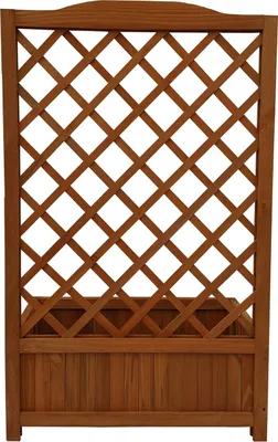 Produktbild von Pflanzkasten mit Rankgitter aus Holz Blumenkasten für Terrasse und Balkon