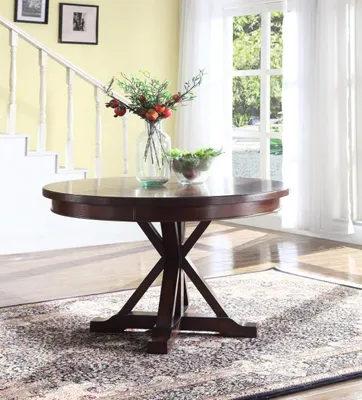 Produktbild von Runder Esstisch Holztisch Massive Holz Möbel Meeting Esszimmer Rund Tisch Neu