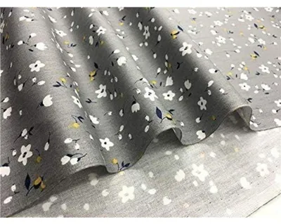 Obrázok produktu pre Poťah na vankúš, tvar V, 73x73+40 cm, 100% bavlna, biela, kvetinový vzor, tmavosivá farba