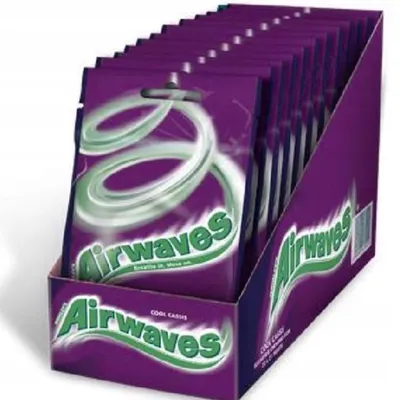 Zdjęcie produktu dla Airwaves Cool Cassis guma do żucia bez cukru 21 sztuk