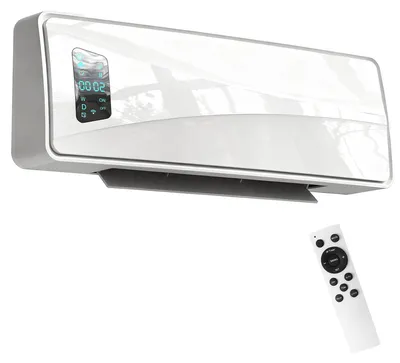 Produktbild von Wand Heizlüfter 2000W Keramik Wandheizgerät mit 3 Modi, LED-Display, Einstellbarer Thermostat, 24H-Timer Weiß