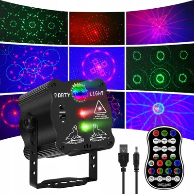 Produktbild von Disco-Lichter Verschiedene Effekte Zum Rhythmus Der Musik Party-Licht-Show +Pilot