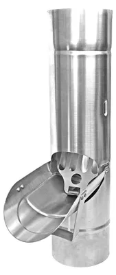 Produktbild von SAREI Regenrohrklappe Verzinkt DN 100 Regenwasserklappe mit Sieb Dichtheit und effizienter Betrieb des Rinnensystems für Dachrinnengröße, Aluminium