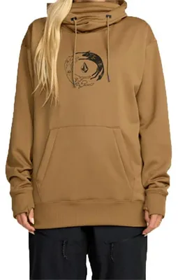 Immagine prodotto di Volcom Riding Hydro Felpa con cappuccio in pile, marrone, taglia M, donna