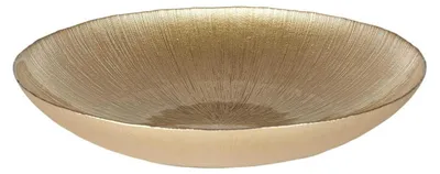Obrázek produktu pro Elegantní zlatá skleněná mísa na salát, průměr 40 cm