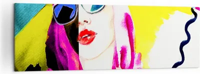 Produktbild von Bild auf Leinwand - Leinwandbild - Frau Modell - 160x50cm - Wand Bild - Wanddeko - Wandbilder - Leinwanddruck - Bilder - Kunstdruck - Wanddekoration - Leinwand bilder - Wandkunst - AB160x50-3958