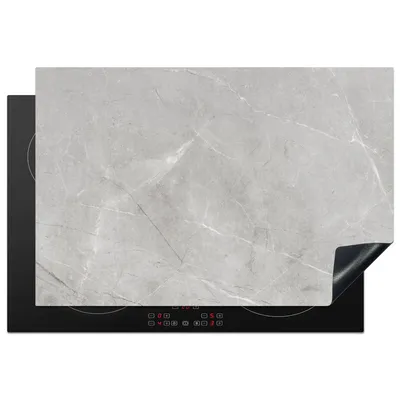 Obrázok produktu pre KitchenYeah® Kryt varnej dosky sivý - betón - priemyselný, 78x52cm, kuchynská dekorácia, keramický kryt varnej dosky, krycia doska na varnú dosku
