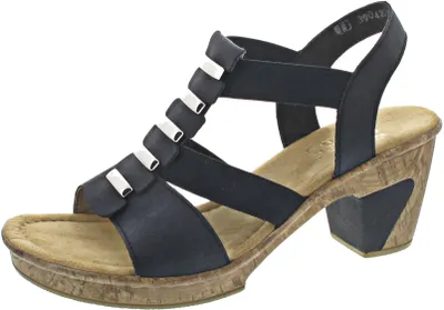 Produktbild von Rieker 69792-14 Schuhe Damen Sandalen , Größe:38 EU, Farbe:Blau