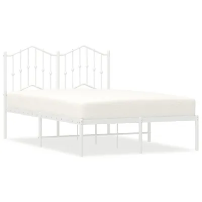 Obrázek produktu pro vidaXL Postel s čelem kovová bílá 120x200 cm