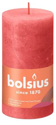 Obrázek produktu pro Bolsius Rustik sloupková svíčka růžová
