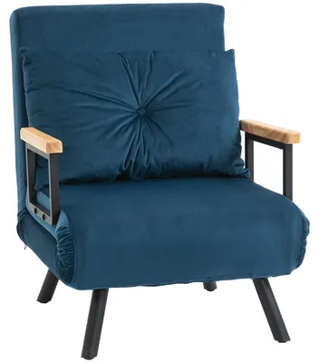 Image de Fauteuil convertible - Canapé-lit - Fauteuil-lit - Lit pliable - Lit d'appoint - Dossier réglable en 5 positions