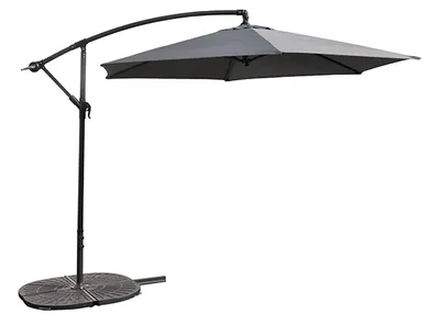 Produktbild von Premium-Freischwinger-Sonnenschirm 3 m – Anthrazit