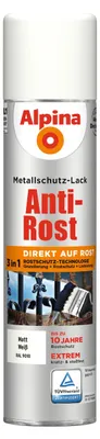 Produktbild von Alpina Sprühmetallschutz-Lack Anti Rost 400 ml weiß matt