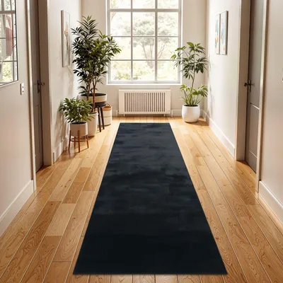 Produktbild von TT Home Wohnzimmer Teppich Hochflor Langflor Kunstfell Weich Modern Unifarben Flauschig Größe 60x90 cm