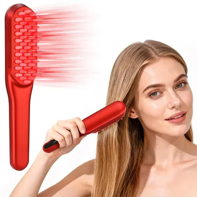 Produktbild von Rotlicht-Haarwachstumsgerät, Haarausfallbehandlung, 900 mAh Akku, 3 Intensitätsstufen, für Männer & Frauen bei dünnem Haar und Haarausfall geeignet