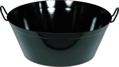 Produktbild von RIESS 0375-022 Schmalzpfanne tief 45 cm, H 18,9 cm, Emaille, schwarz