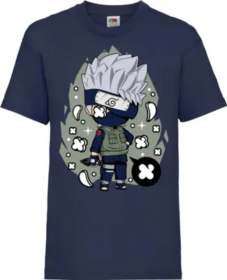 Immagine prodotto di Maglietta per bambini Naruto Kakashi 01 Hatake, 5-6 Jahr - 116 , Bleu foncé