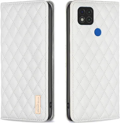 Produktbild von Redmi 10A Hülle, Elegant Bookstyle Flip Leder Kartenfächer Schutzhülle mit Ständer für Xiaomi Redmi 9C / Redmi 10A Weiß