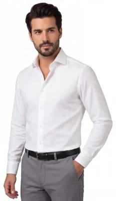 Produktbild von Weißes Hemd Profuomo Ärmellänge 7 Slim Fit