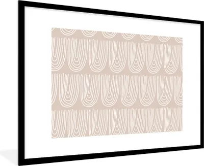 Produktbild von MuchoWow® Gerahmtes Poster Sommer - Bögen - Abstrakt 90x60 cm - Poster mit Schwarzem Bilderrahmen Wandposter Rahmen Foto Bilder - Wanddekoration - Fotos