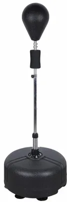 Produktbild von Standboxsack Boxbirne, 120cm-160cm Schwarzer Boxball Standboxsack Höhenverstellba Stehend Verstellbare Training Set Mit Basis Für Boxball Professionelle Boxer, Fitnessbegeisterte