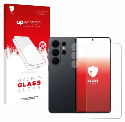 Produktbild von upscreen Schutzglas für Samsung Galaxy S26 Ultra (Display+Kamera) Schutzfolie Panzer Folie Glas Display Schutz klar