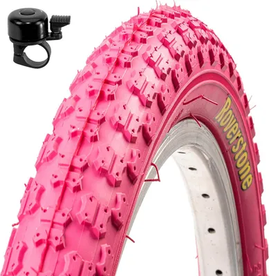 Produktbild von 1 x Roverstone 20" Fahrradreifen Fahrradmantel Pink 54-406 (20 x 2,125)  inkl. Fahrradklingel