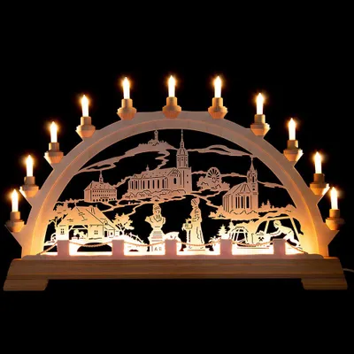 Immagine prodotto di Arco per candele originale Annaberg (63x43 cm) di Kunstgewerbe Taulin
