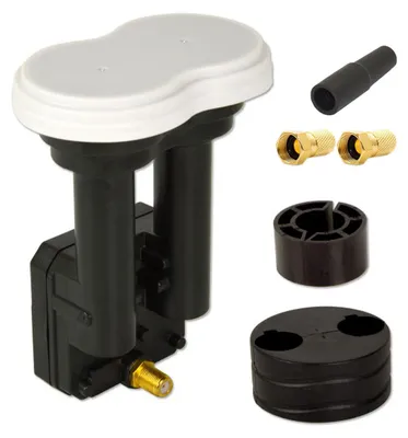 Produktbild von PremiumX Single Monoblock LNB 3° PXMB-3S Sat für 1 Teilnehmer 2x F-Stecker