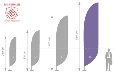 Produktbild von Fahnenmast für Beachflag Standard Plus XL - 550 cm