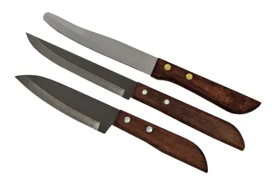 Produktbild von Thailand Messerset [ 3 Messer - #792, #501, #503 ] Messer mit Holzgriff