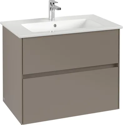 Produktbild von V&B Waschtischunterschrank Collaro 76,1x61x48cm, WT mi, LED 5,5W, wh. Oa