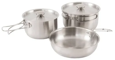 Produktbild von Outwell Inox Super M Pfannenset Silber Silber One Size