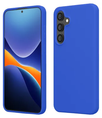 Produktbild von kwmobile Handyhülle für Samsung Galaxy S25 FE Hülle - Case Silikon - Kabelloses Laden - Schutzhülle Cover in Baltik Blau