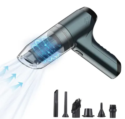 Handstaubsauger 19000 Pa, 120 W, kabellos, USB-Ladung, nass/trocken