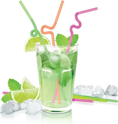 Produktbild von Trinkhalme myDRINK, langes Knickelement, 40 St.