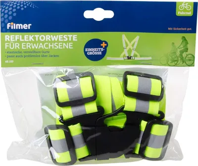 Produktbild von Filmer 40153 Reflektorweste für Erwachsene gelb