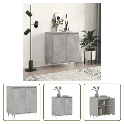 Produktbild von The Living Store Sideboard Betongrau 60x35x70 cm Holzwerkstoff