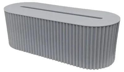 Produktbild von Kabelbox 33 cm, Kabelmanagementbox, Organizer zum Verbergen von Kabeln und Steckdosen, für Schreibtisch und Zuhause.