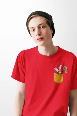 Produktbild von D&B Uni Polo PO00013 Ghost Pocket Rot-Größe XL