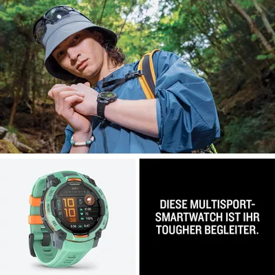 Produktbild von Garmin Instinct 3, 3,05 cm (1.2"), Touchscreen, WLAN, GPS, 52 g