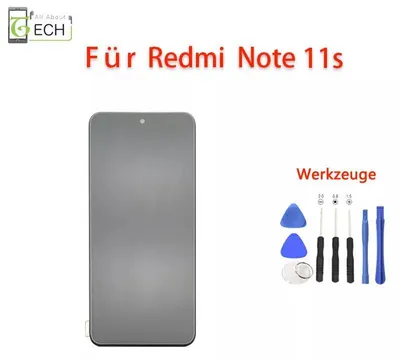 Produktbild von Für Xiaomi Redmi Note 11S 2201117SY LCD (OLED) Display + Rahmen Bildschirm