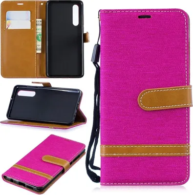 Produktbild von Huawei P30 Handy Hülle Schutz-Tasche Case Cover Kartenfach Etui Wallet Pink