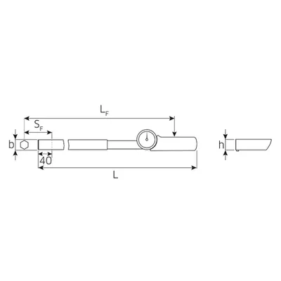 Produktbild von STAHLWILLE Drehmomentschlüssel MANOSKOP® 71/80 160-800N·m  24,5 x 28 mm L. 1048mm