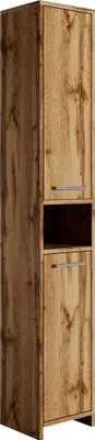 Produktbild von Badezimmerschrank Nemo 32 x 29 x 190 cm - Eiche - StandHochschrank mit zwei Türen