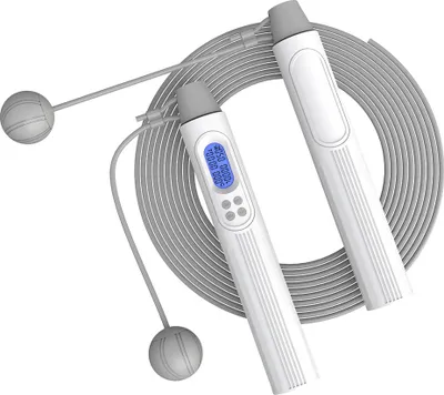 Produktbild von Springseil mit Zähler, kabelloses, gewichtetes Springseil, verstellbar, für Fitness und Sporttraining